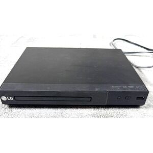 LG DP132 DVD CD Player Compact Slim USB‎ Playback Black Tested Works - No Remote
